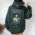 Cattolico Romano Restauro Dell'impero Asburgico Felpa con cappuccio oversize da donna con stampa posteriore Forest