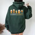 Celebrate Diversity Beer Divertente Felpa con cappuccio oversize da donna con stampa posteriore Forest