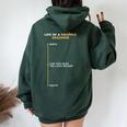 Divertenti Regali Grafici Per Uomini E Donne Felpa con cappuccio oversize da donna con stampa posteriore Forest