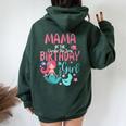 Donna Mama Of The Oneder Il Mare Compleanno Ragazza Sirena Sotto Mare Con Collo A Felpa con cappuccio oversize da donna con stampa posteriore Forest