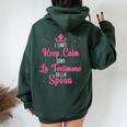 Donna Testimone Della Sposa Regalo Bride Addio Al Nubilato Sposa Felpa con cappuccio oversize da donna con stampa posteriore Forest