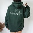 Dottore Regalo Per Uomini Donne Laurea Medicina Felpa con cappuccio oversize da donna con stampa posteriore Forest