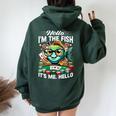 Ensemble De Jeux De Cartes De Casino Et De Poker Sweat à capuche oversize pour femme avec imprimé dans le dos Forest