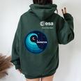 Esa European Space Agency Missione Minerva Patch Felpa con cappuccio oversize da donna con stampa posteriore Forest