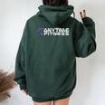 Fitness In Qualsiasi Momento Felpa con cappuccio oversize da donna con stampa posteriore Forest