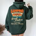 Camping With Sayings For Campers Camp Women Women Oversized Hoodie Back Print Forest