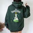 Science Teacher Oh Chemistree Chemistry Christmas Women Oversized Hoodie Back Print Forest