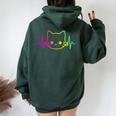Heartbeat Cat Pour Hommes Et S Enfants Chatons Amoureux Des Chats Drôles Et Mignons Sweat à capuche oversize pour femme avec imprimé dans le dos Forest