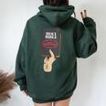 Holy Bible God's Word Is Non-Negotiable Christian Faith Women Oversized Hoodie Back Print Forest