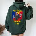 Il Rumeno È Qui Divertente Romania Felpa con cappuccio oversize da donna con stampa posteriore Forest