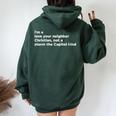 I’M A Love Your Neighbor Christian Not A Storm Capitol Kind Women Oversized Hoodie Back Print Forest