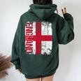 Inghilterra Bandiera Uomini Donne Bambini Inghilterra Felpa con cappuccio oversize da donna con stampa posteriore Forest