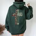 Isaiah 41 10 Do Not Fear Faith Christian Bible Camo Flag Women Oversized Hoodie Back Print Forest