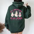It's A Bootiful Day To Kill Cancer Oncology Nurse Halloween Women Oversized Hoodie Back Print Forest
