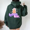 K-Pop Girl Kpop Girl Korean Music Felpa con cappuccio oversize da donna con stampa posteriore Forest