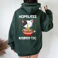 Kawaii Ramen Neko Japanese Noodle Anime Romantic Felpa con cappuccio oversize da donna con stampa posteriore Forest