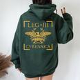 Legio Iii Cyrenaica Spqr Legione Militare Dell'antica Roma Felpa con cappuccio oversize da donna con stampa posteriore Forest