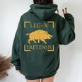 Legio X Fretensis Legione Militare Dell'antica Roma Felpa con cappuccio oversize da donna con stampa posteriore Forest