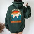 Life Is Better With A Lagotto Romagnolo Cane Da Tartufo Felpa con cappuccio oversize da donna con stampa posteriore Forest