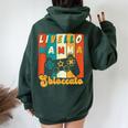 Livello Mamma Sbloccato Divertente Neoideogiochi Mamma Felpa con cappuccio oversize da donna con stampa posteriore Forest
