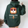 I Love My Guinea Pig Mamma Carino Guinea Pig Meme Umorismo Felpa con cappuccio oversize da donna con stampa posteriore Forest