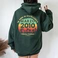 Marzo 2010 14 Anni Compleanno Ragazza Ragazzo 2010 Felpa con cappuccio oversize da donna con stampa posteriore Forest