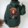 Medusa Goddess Myth Gorgon Greek Mythology Women Women Oversized Hoodie Back Print Forest