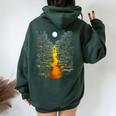 Motivo Grafico Artistico Con Mandala E Luna Felpa con cappuccio oversize da donna con stampa posteriore Forest