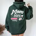 New Mom Mamma Est 2025 Mom To Be Felpa con cappuccio oversize da donna con stampa posteriore Forest