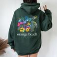 Orange Beach Alabama Florida Sea Turtle Surfer Souvenir Women Oversized Hoodie Back Print Forest Orange Beach Alabama Florida Sea Turtle Surfer Souvenir Women Oversized Hoodie Back Print Forest