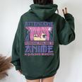 Otaku Potrebbe Parlare Di Anime In Qualsiasi Momento Felpa con cappuccio oversize da donna con stampa posteriore Forest