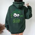 Panda Donne Bambini Uomini Regalo Panda Felpa con cappuccio oversize da donna con stampa posteriore Forest