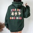 Pas De Boo-Rée Ghost Ballet Dancer Halloween Dance Teacher Women Oversized Hoodie Back Print Forest