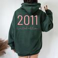 Regali Di Compleanno 2011 Per Ragazze Nate Nel 2011 Edizione Limitata Felpa con cappuccio oversize da donna con stampa posteriore Forest