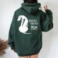 Rhodesian Ridgeback Cani Per Mamma Felpa con cappuccio oversize da donna con stampa posteriore Forest