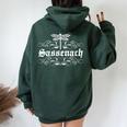 Sassenach Outlander Gaelic Dragonfly Hommes Et S Sweat à capuche oversize pour femme avec imprimé dans le dos Forest