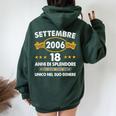 Settembre 2006 18 Anni Compleanno Ragazza Ragazzo 2006 Felpa con cappuccio oversize da donna con stampa posteriore Forest