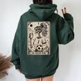 Soccer Mom Tarot Card Vintage Halloween Soccer Mama Women Oversized Hoodie Back Print Forest