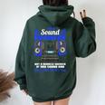Sound Bad Music Producer Console Di Missaggio Divertente Fonico Felpa con cappuccio oversize da donna con stampa posteriore Forest