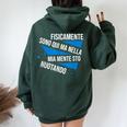Stile Nuoto Dorso Farfalla Allenamento Nuoto Sincronizzato Felpa con cappuccio oversize da donna con stampa posteriore Forest