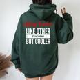 History Teacher History Teacher Es Hombres Women Oversized Hoodie Back Print Forest
