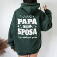 Uomo Regalo Di Matrimonio Per Papà Della Sposa Felpa con cappuccio oversize da donna con stampa posteriore Forest