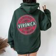 Veronica La Miglioreeronica Del Mondo Donne E Ragazze Felpa con cappuccio oversize da donna con stampa posteriore Forest