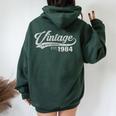 Vintage 1984 40 Años Regalo 40 Cumpleaños Hombre Women Oversized Hoodie Back Print Forest