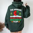 Xmas Kidney Transplant Team Kidney Donor Christmas Felpa con cappuccio oversize da donna con stampa posteriore Forest