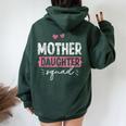 Mother Daughter Squad Matching Mom Mother Daughter Mommy Women Oversized Hoodie Back Print Navy Blue