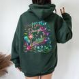 Mother Daughter Trip 2024 Cruise Mom Daughter Matching Women Oversized Hoodie Back Print Navy Blue