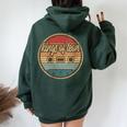 Musician Leons King Cassette Retro Circle 2000S Rock Vintage Women Oversized Hoodie Back Print Navy Blue