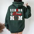 Senior Band Mom 2025 Marching Band Parent Class Of 2025 Women Oversized Hoodie Back Print Navy Blue