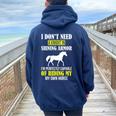 Equestrian I Don't Need A Knight Shining Armor Riding Horse Women Oversized Hoodie Back Print Forest